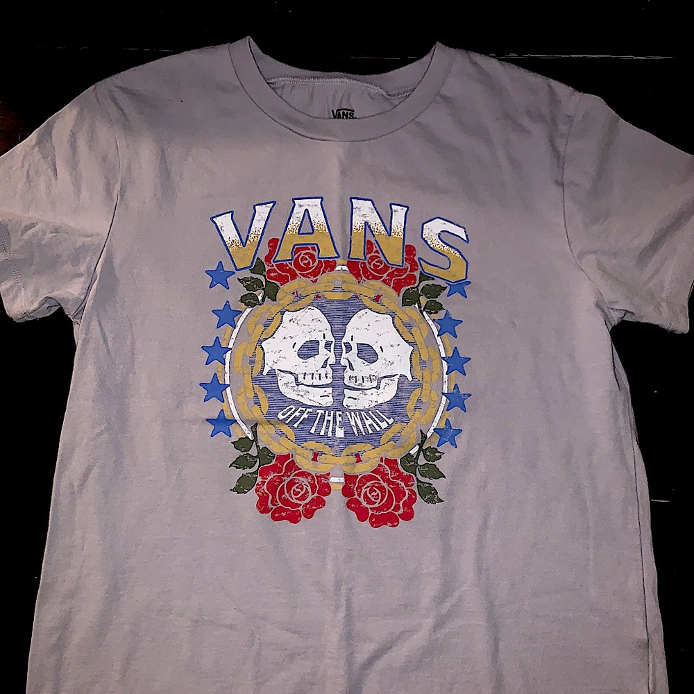 Vans Skulls and Roses T Shirt
